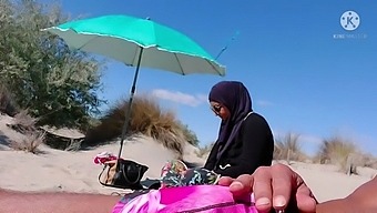 Surprised Muslim Man At The Beach When I Unveiled My Genitals!