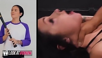 Rosalyn Sphinx Takes On Ricky Johnson'S Massive Member In Cowgirl Position