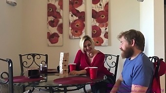 Aunt And Step-Nephew'S Romantic Christmas Encounter With A Surprise Visit From Mom