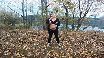 Milfs Enjoying Each Other'S Bodies In Public Park