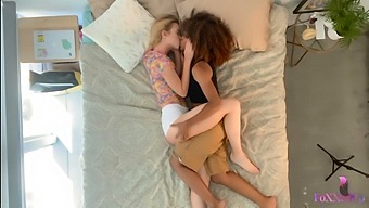 Blonde Chloe Cherry And Black Jenna Foxx In A Steamy Lesbian Video