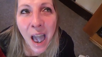 Wife Takes A Deep Gulp In This Video - Free Use Wife