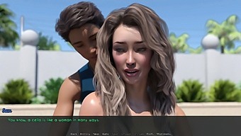 Sunbathing With Stepmom And Wife In Animated Hentai Video